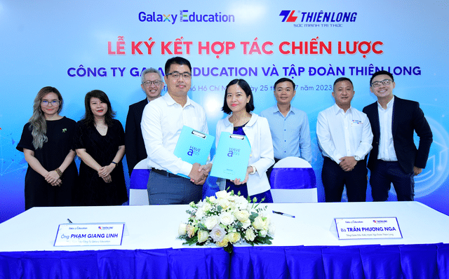 Hợp tác giữa Văn phòng phẩm Thiên Long và Galaxy Education - Hop tac giua Van phong pham Thien Long va