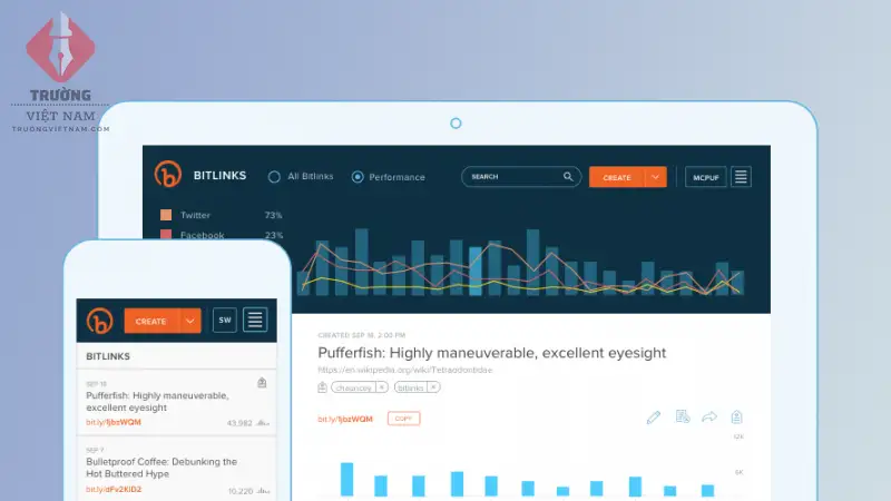 bitly là một trong những công cụ hỗ trợ bọc link và thống kê hiệu quả khi chạy Facebook ads