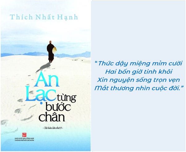 Review sách An lạc từng bước chân - Thiền sư Thích Nhất Hạnh