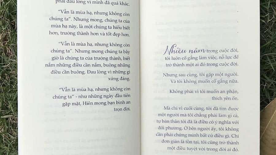 Đánh giá nội dung sách "Vẫn là mùa hạ nhưng không còn chúng ta"