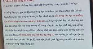 Không xếp môn tự nguyện vào giờ chính khóa nếu lớp có học sinh không tham gia!