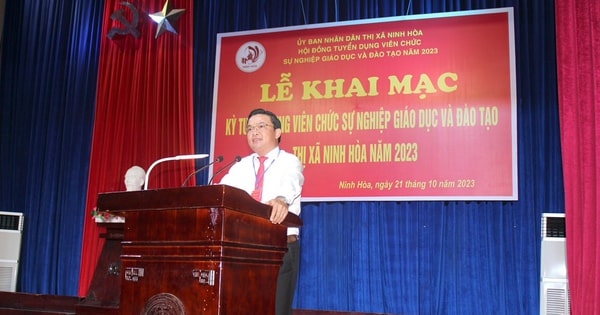 Thị xã Ninh Hòa khai mạc kỳ thi tuyển dụng viên chức giáo dục năm 2023