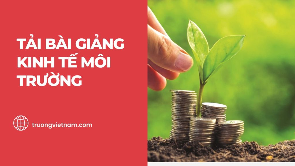 Tải miễn phí bài tập môn kinh tế môi trường có đáp án 2 Tải bài tập kinh tế môi trường đầy đủ đáp án và hướng dẫn giải