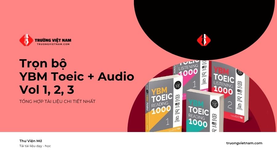 Tải trọn bộ sách YBM TOEIC