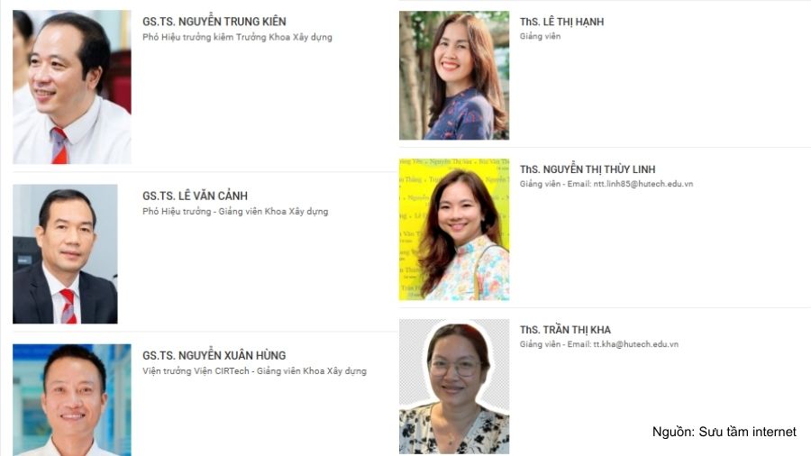 Một vài giảng viên đang giảng dạy tại HUTECH 