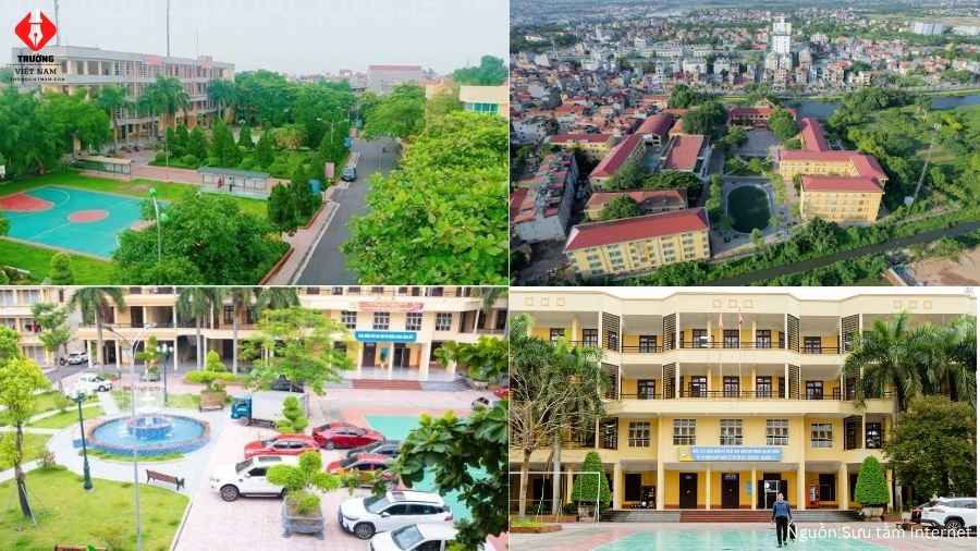 toàn cảnh khuôn viên ufba hưng yên hiện đại và khang trang