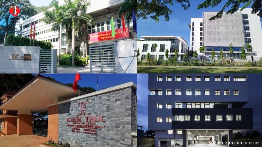Hệ thống 4 cơ sở đào tạo Đại học Kiến Trúc