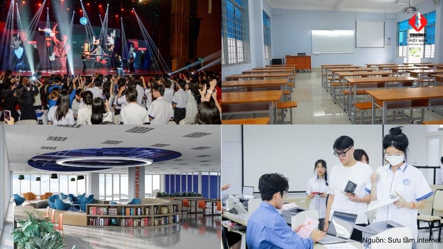 Hội trường, thư viện, phòng học tại trường UFM