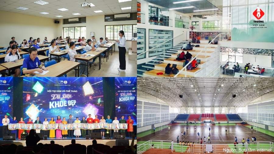 Phòng học, thư viện, nhà thi đấu và hội trường Bách khoa TPHCM