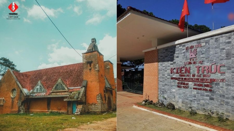 cơ sở Đà Lạt của Đại học Kiến trúc TP.HCM xây dựng trên nền kiến trúc tu viện Pháp cũ